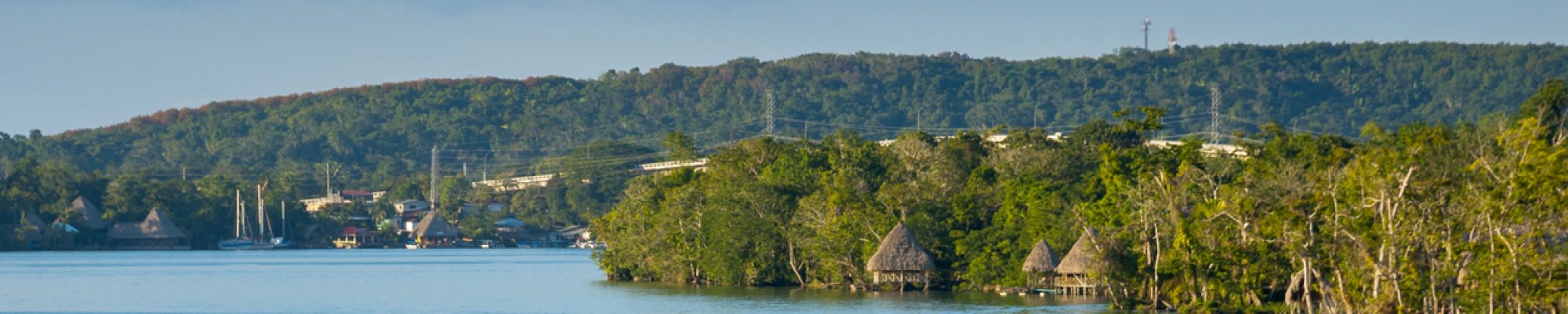 River called Dulce in Guatemala, department of Izabal, humid tropical climate.